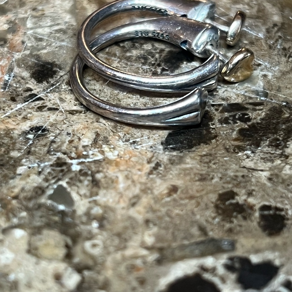 Pandora ALE two hearts 💕 hoop earrings - Picture 6 of 9